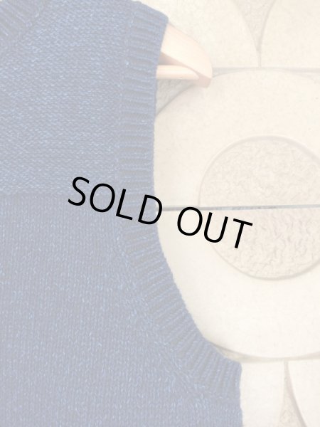 画像3: artwork blue インディゴニットベスト (3)