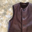 画像3: Nigel cabourn（ナイジェルケーボン）　          Horse Leather Reversible Vest　　　Dark Brownカラー (3)