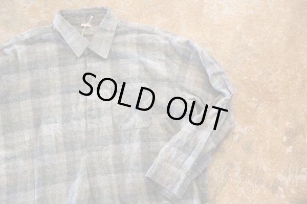 画像2: ＊vintage＊　　゛Grandpa check shirt゛ フランネルプルオーバーシャツ (2)