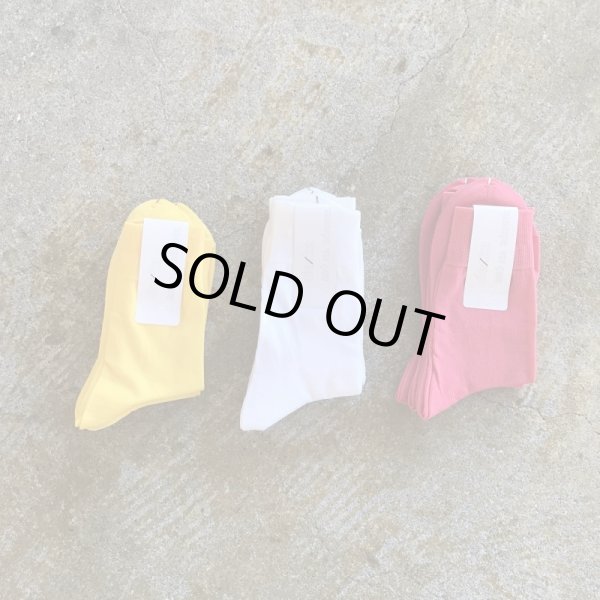 画像1: decka quality socks　　　　　゛BEAUTIFUL SOCKS゛　　　　　　　３カラー{ White、Yellow、Pink } (1)