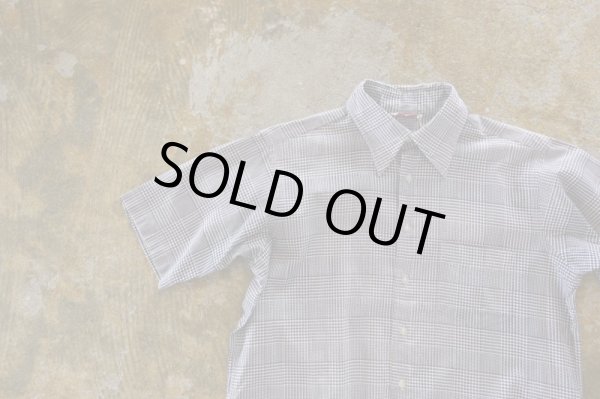 画像1: SALE!!　￥6,900→4,830　　　　　＊vintage＊　　　　　゛Glen Check゛ Pattern Shirt　　　　　　　サイズM前後 (1)