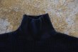 画像3: KAPTAIN SUNSHINE　　　　　　　　　゛Highneck Long Sleeved Tee゛　　　　　　　　Original Heavy Weight Cotton Waffle Black (3)