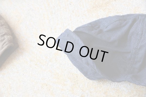 画像4: TATAMIZE　　　　　　　　　゛WORK CAP゛リネンヘリンボン　　　　　　　　　　Navy、Oliveカラー (4)