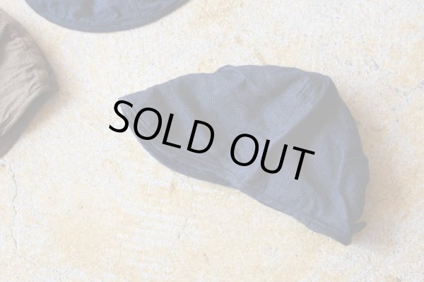 画像3: TATAMIZE　　　　　　　　　゛WORK CAP゛リネンヘリンボン　　　　　　　　　　Navy、Oliveカラー (3)