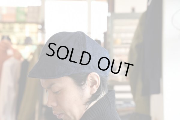 画像6: TATAMIZE　　　　　　　　　゛WORK CAP゛リネンヘリンボン　　　　　　　　　　Navy、Oliveカラー (6)