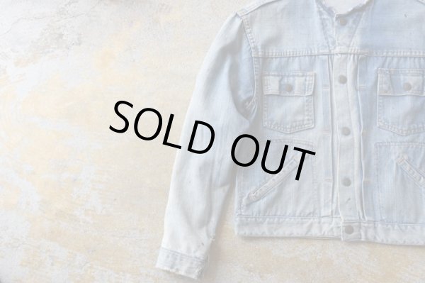 画像6: OLD ITEM　　　　　　　　　　　゛DAMAGE DENIM JACKET゛　　　　　　　　　　　Good Moodカラー (6)