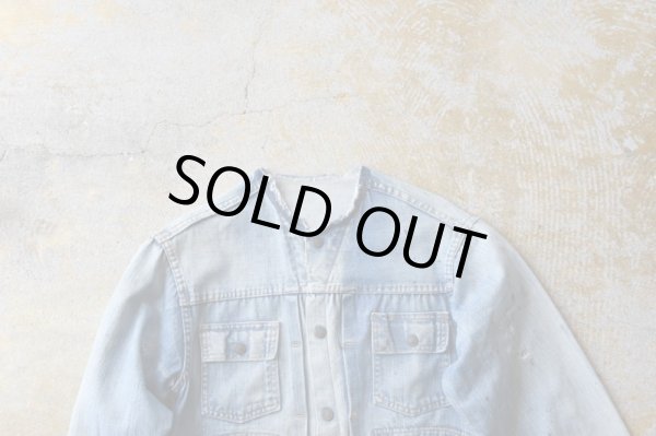 画像2: OLD ITEM　　　　　　　　　　　゛DAMAGE DENIM JACKET゛　　　　　　　　　　　Good Moodカラー (2)