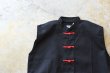 画像4: OLD ITEM　　　　　　　　　　　　"China-button Vest"　　　　　　　　　　　　　　　Blackカラー (4)