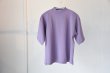 画像2: UNITUS　　　　　　　　　〝Mock Neck Tshirt〝　　　　　　　　　　Purpleカラー (2)