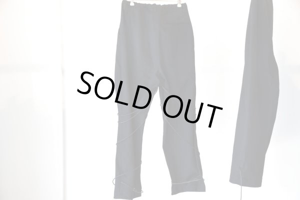 画像7: anknown　　　　　　　　　〝TUCK紐PANTS〝　　　　　　　　　　Black denim (7)