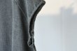画像4: 1000S　　　　　　　　　〝UNEVENNESS CUTOFF SWEAT〝　　　　　　　　INK BLACK (4)