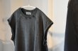 画像3: 1000S　　　　　　　　　〝UNEVENNESS CUTOFF SWEAT〝　　　　　　　　INK BLACK (3)