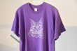 画像3: OLD ITEM　　　　　　　〝DAMAGE CAT Tee〝　　　　　　　　　　　purple (3)
