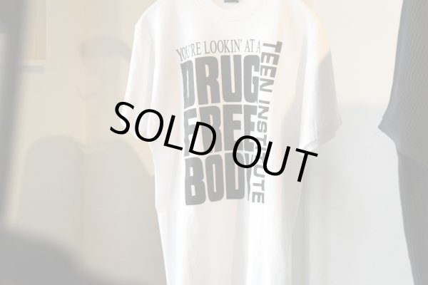 画像1: OLD ITEM　　　　　　　　　〝DRUG FREE TEE〝　　　　　　　　　　　White (1)