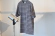 画像15: YONETOMI　　　　　　　　〝GARMENT DYED RANDOM BORDER T-SHIRT〝　　　　　　　　　３カラー (15)
