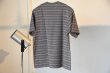 画像9: YONETOMI　　　　　　　　〝GARMENT DYED RANDOM BORDER T-SHIRT〝　　　　　　　　　３カラー (9)
