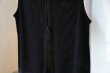 画像5: YONETOMI　　　　　　　　　〝COTTON SUKASHI KNIT V/T〝　　　　　　　　　　　BLACK (5)