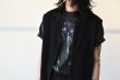 画像12: YONETOMI　　　　　　　　　〝COTTON SUKASHI KNIT V/T〝　　　　　　　　　　　BLACK (12)