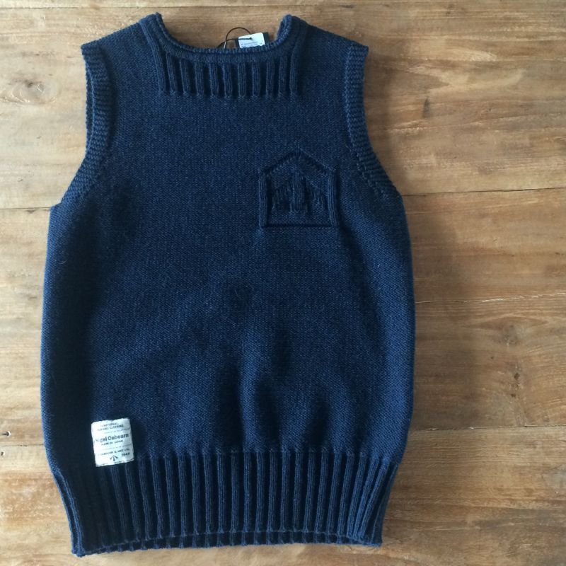 SALE】￥26,000→￥20,800 nigel cauborn（ナイジェルケーボン） broad arrow knit vest Navyカラー  - THE EASY SHOP