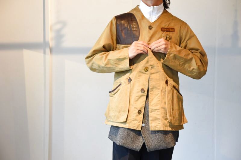 vintage ハンティングジャケット　ノーカラー　10-xファッション